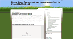 Desktop Screenshot of greenacressprinklersandlandscaping.com
