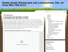 Tablet Screenshot of greenacressprinklersandlandscaping.com